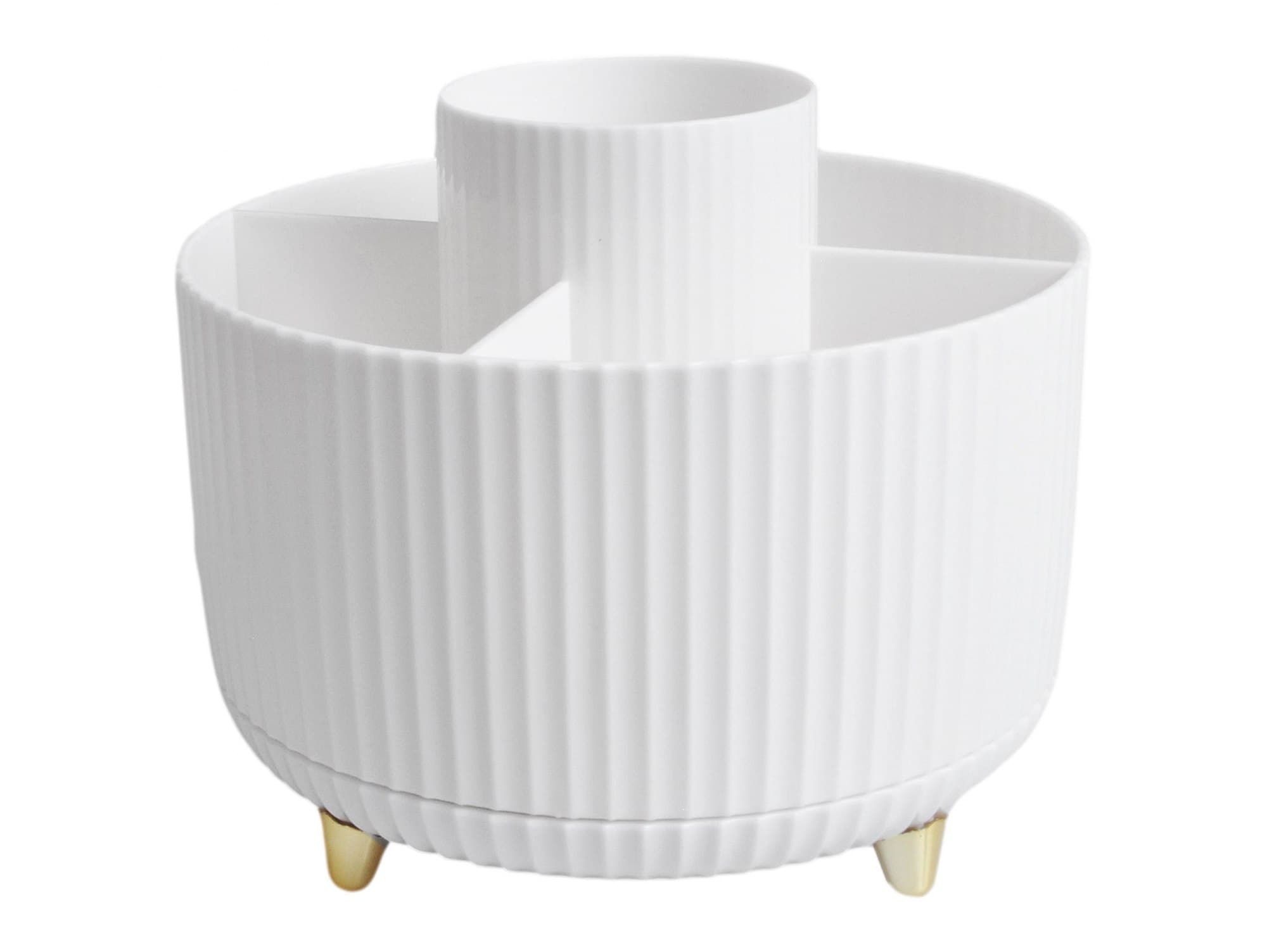 Organizer na kosmetyki obrotowy pojemnik pędzle stojak 360 kosmetyczka